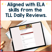 7th Grade ELA Reading Comprehension Morning Work Assessment Review Winter - Dec