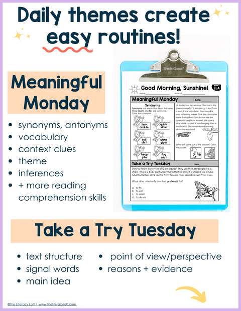 1st Grade ELA Morning Work (April) | Distance Learning | Google Slides