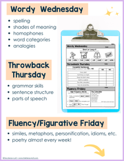 1st Grade ELA Morning Work (April) | Distance Learning | Google Slides