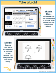 Math Morning Work 1st Grade {April} I Distance Learning I Google Apps