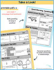 Math Morning Work 1st Grade {April} I Distance Learning I Google Apps