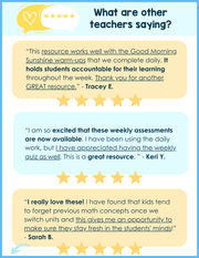 Math Weekly Assessments 5th Grade | Printable | Google Forms