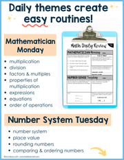 Math Daily Review 6th Grade {May} | Distance Learning | Google Apps