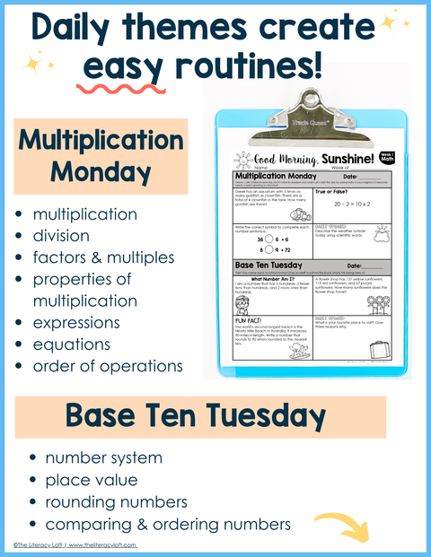 Math Morning Work 3rd Grade {May} | Distance Learning | Google Apps