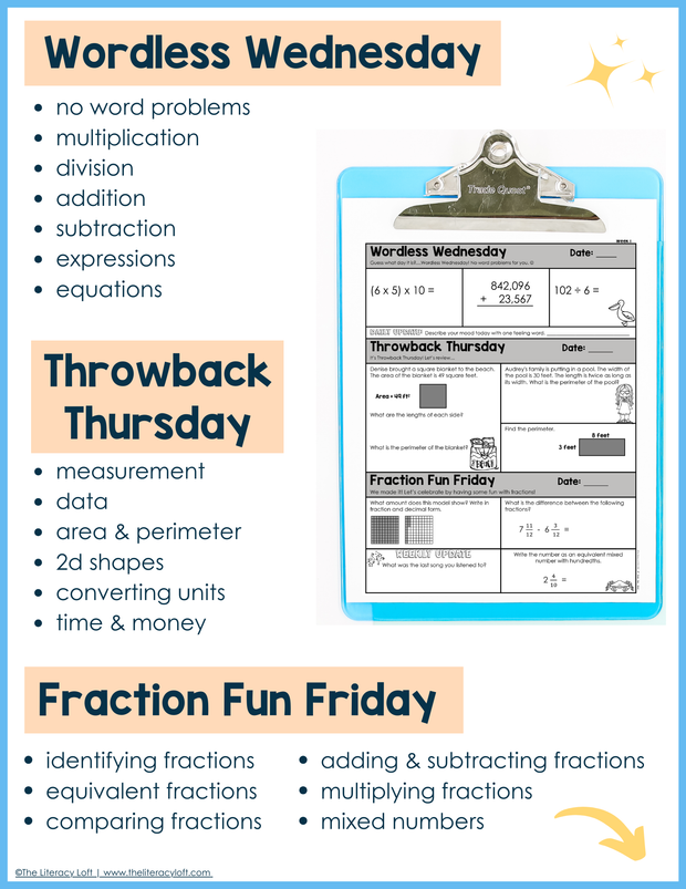 Math Morning Work 4th Grade {May} | Distance Learning | Google Apps