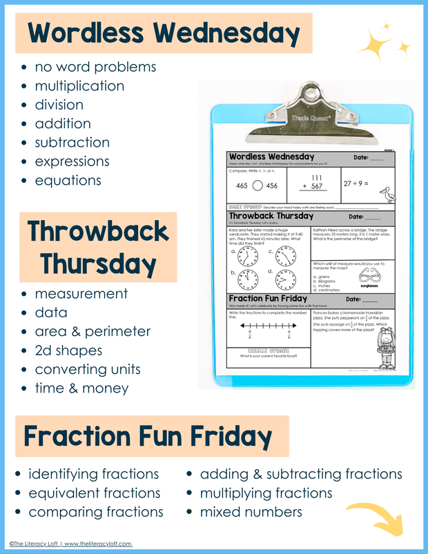 Math Morning Work 3rd Grade {May} | Distance Learning | Google Apps