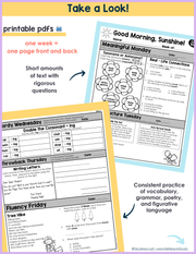 ELA Morning Work 2nd Grade {May} | Distance Learning | Google Slides