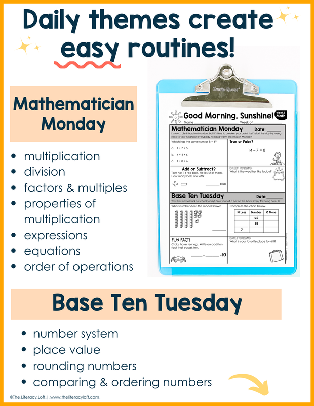 ELA + Math Morning Work 1st Grade {The Bundle} | Distance Learning | Google Slides