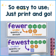 2nd Grade Math Review Word Wall Vocabulary Posters Fun Decor ESL Cards