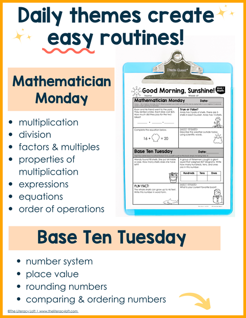 ELA + Math Morning Work 2nd Grade {The Bundle} | Distance Learning | Google Slides