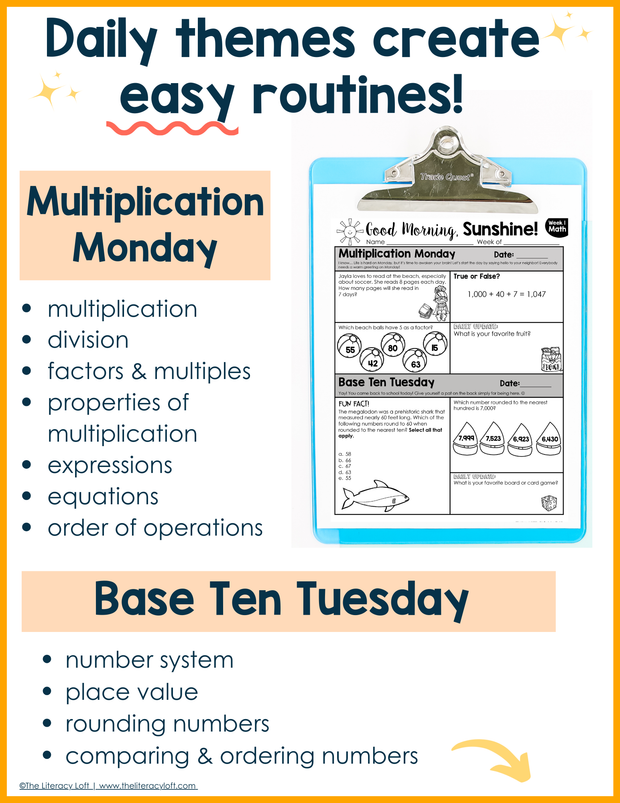 ELA + Math Morning Work 3rd Grade {The Bundle} | Google Slides + Forms