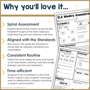 2nd Grade ELA Reading Comprehension November Morning Work Assessment Elementary