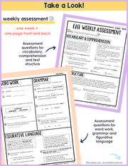 5th Grade ELA Morning Work and Weekly Assessments Bundle