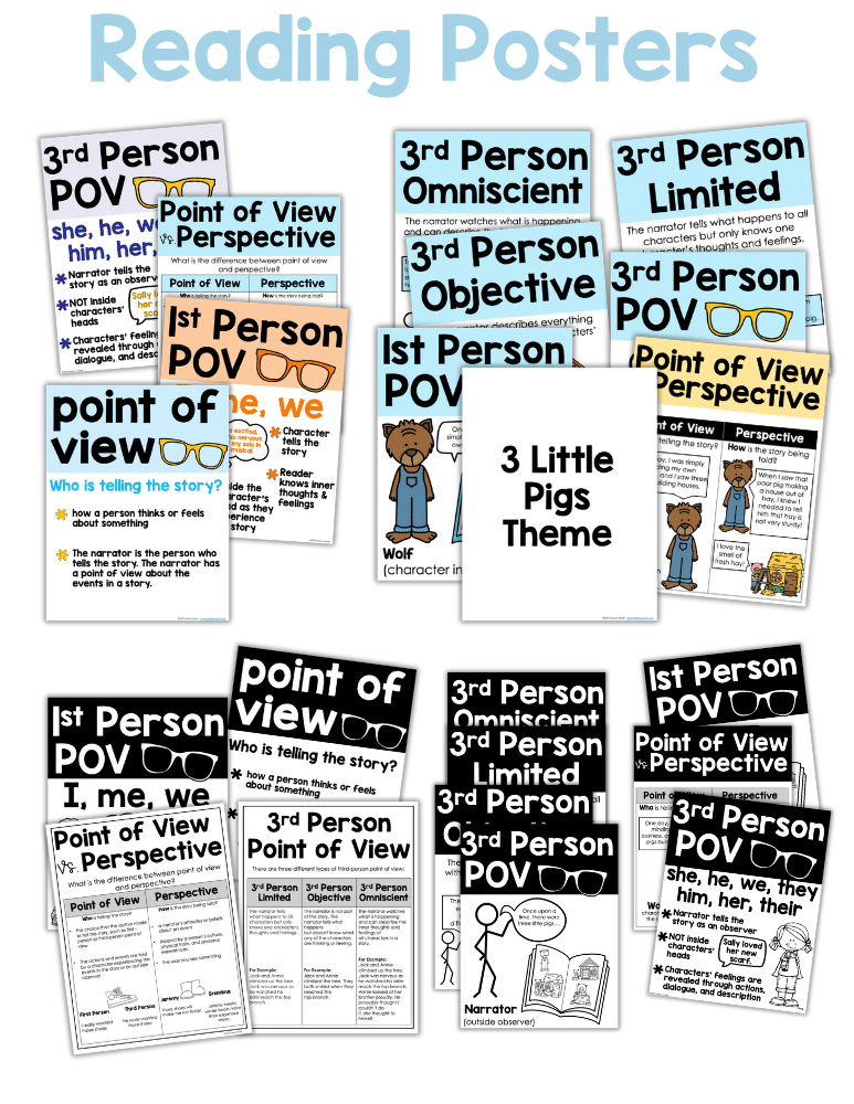 Point of View 4th and 5th Grade Reading Comprehension