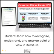 3rd Grade Point of View Worksheets Reading Comprehension Passages Fun Mini Unit