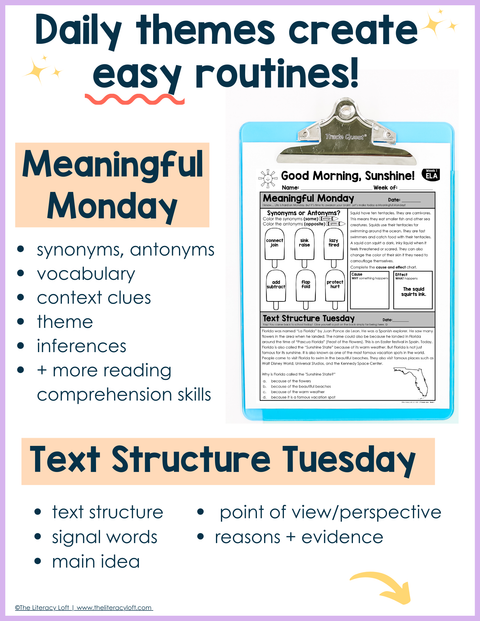 ELA Morning Work 2nd Grade {June} | Distance Learning | Google Slides