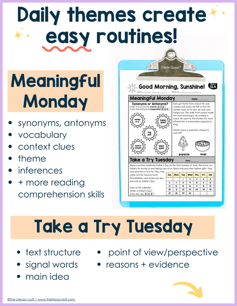 ELA Morning Work 1st Grade (June) | Distance Learning | Google Slides