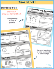 Math Morning Work 1st Grade {June} | Distance Learning | Google Apps