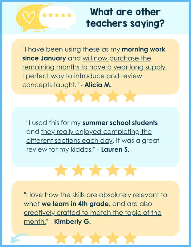 Math Morning Work 4th Grade {June} | Distance Learning | Google Apps