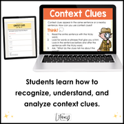 3rd Grade Context Clues Reading Comprehension Unit Vocabulary Worksheets Graphic Organizers Posters
