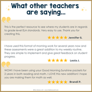 5th Grade ELA Reading Comprehension November Fall Morning Work Assessment Thanksgiving