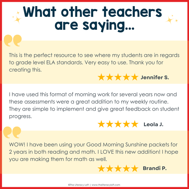 5th Grade ELA Reading Comprehension Morning Work Assessment Winter Review - Dec