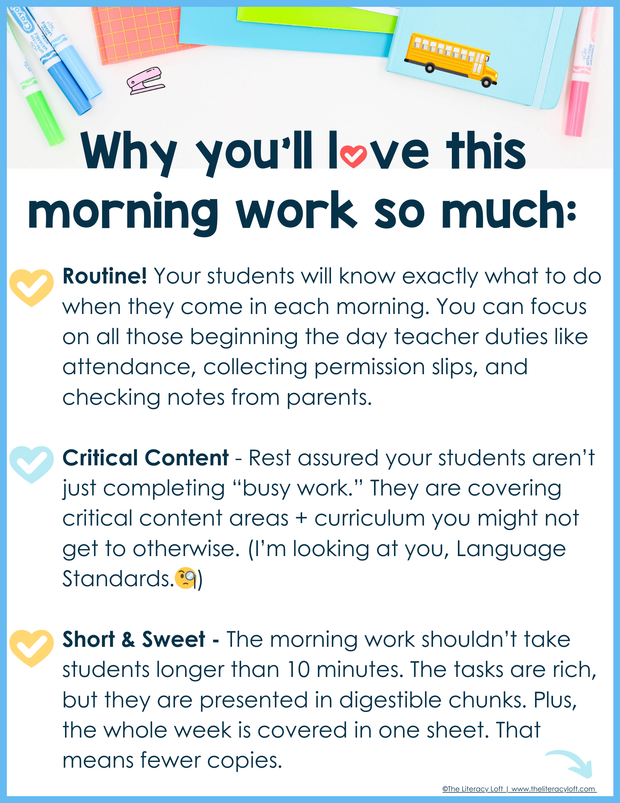 Math Morning Work 2nd Grade Bundle | Printable | Google Slides and Forms