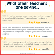 3rd Grade ELA Reading Comprehension Morning Work Assessment Winter Review - Dec