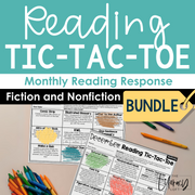 Fiction and Nonfiction Reading Tic Tac Toe (Monthly Reading Response) Bundle