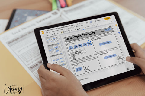 ELA and Math Morning Work Grades 4-6 Bundle