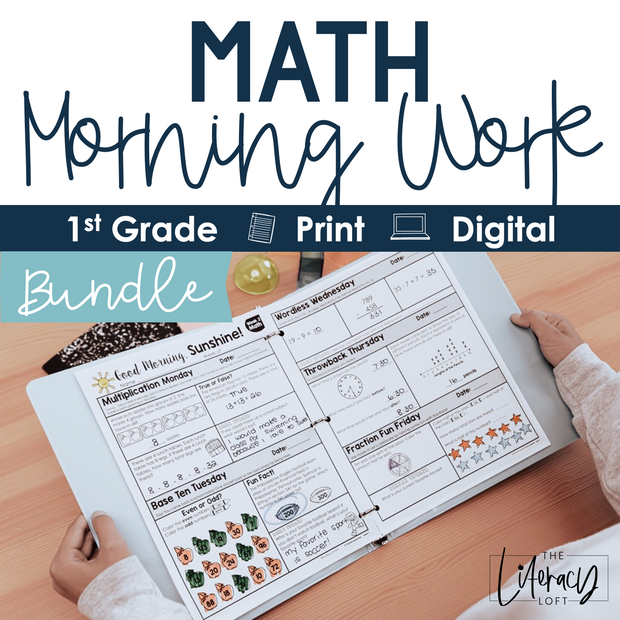 Student Files Math Work 1st Grade Math Morning Work – The Literacy Loft