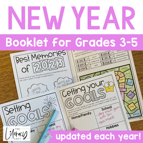 New Year Activity Booklet, New Year Goal Setting