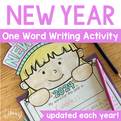 New Year Writing Activity, New Year Bulletin Board Idea, Opinion Writing