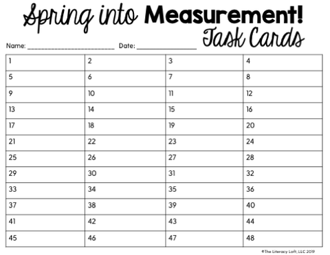 Converting Units of Measurement Task Cards {Spring into Measurement!}