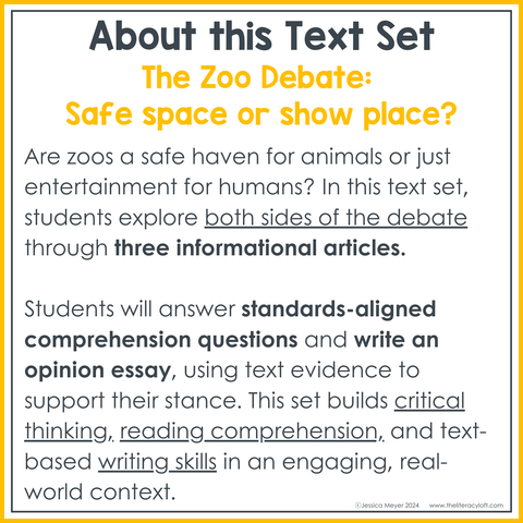 Opinion Writing Essay Prompt Nonfiction Reading Comprehension Differentiated