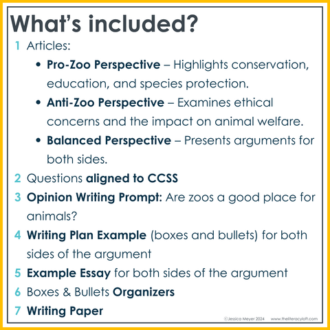 Opinion Writing Essay Prompt Nonfiction Reading Comprehension Differentiated