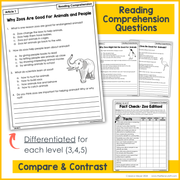 Opinion Writing Essay Prompt Nonfiction Reading Comprehension Differentiated