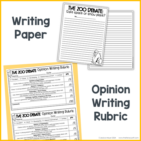 Opinion Writing Essay Prompt Nonfiction Reading Comprehension Differentiated