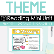 Theme (Reading Mini Unit) 4th & 5th Grade