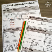 ELA + Math Morning Work 1st Grade {The Bundle} | Distance Learning | Google Slides