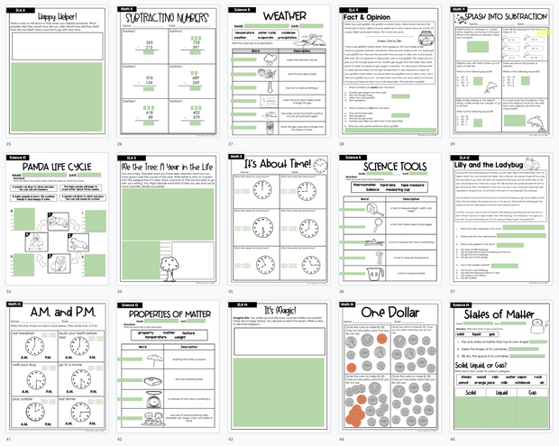 Learning Packet Layout At Home Learning Packets – The Literacy Loft