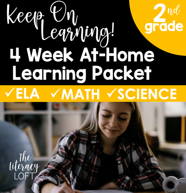 4 Week At Home Learning Packet (2nd Grade) | Distance Learning | Google Slides