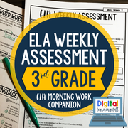 ELA Weekly Assessments 3rd Grade | Printable | Google Forms