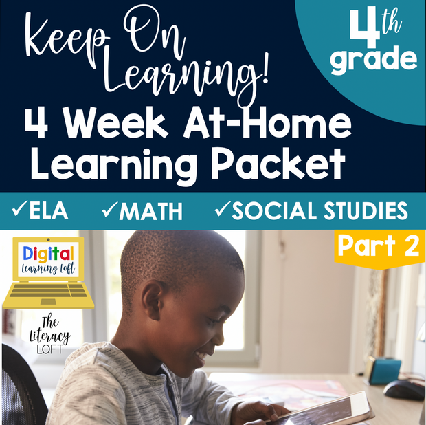 At Home Learning Packet Part 2 (4th Grade) | Distance Learning | Google Slides