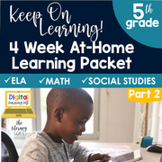 4 Week At Home Learning Packet Part 2 (5th Grade) | Distance Learning | Google Slides