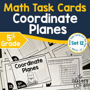 Coordinate Planes Task Cards (5th Grade) | Distance Learning