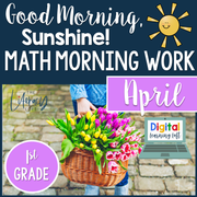 Math Morning Work 1st Grade {April} I Distance Learning I Google Apps