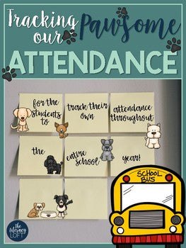 Attendance Data Monthly Collection Sheets {Dog-Themed}