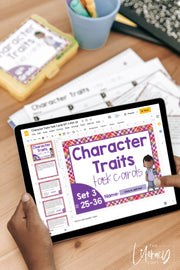 Character Traits Task Cards 4th Grade | Distance Learning | Google Slides & Forms