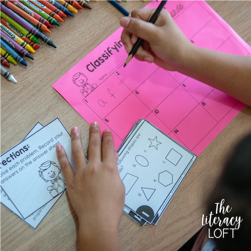 Classifying 2-D Shapes Task Cards (5th Grade) | Distance Learning